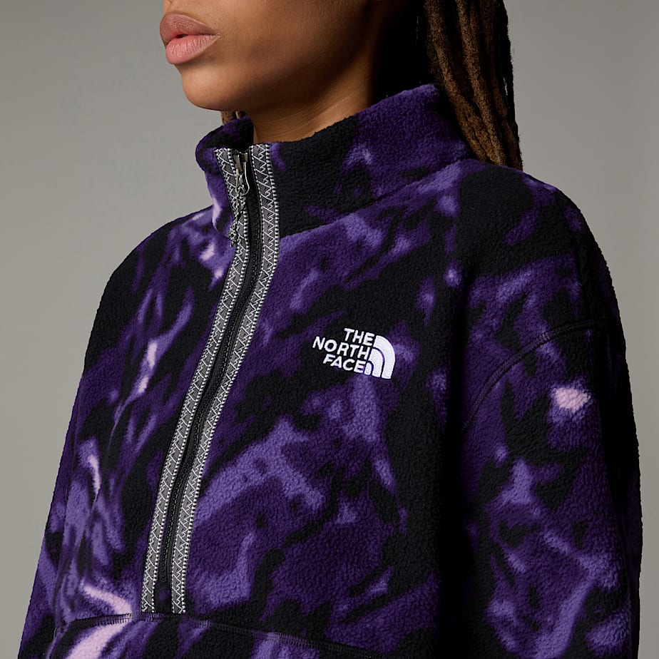 Pulôver The North Face Fleeski 1/4 Zip Fleece Feminino Roxo | NF0A52H0F