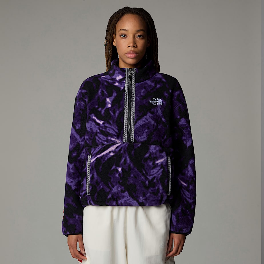 Pulôver The North Face Fleeski 1/4 Zip Fleece Feminino Roxo | NF0A52H0F