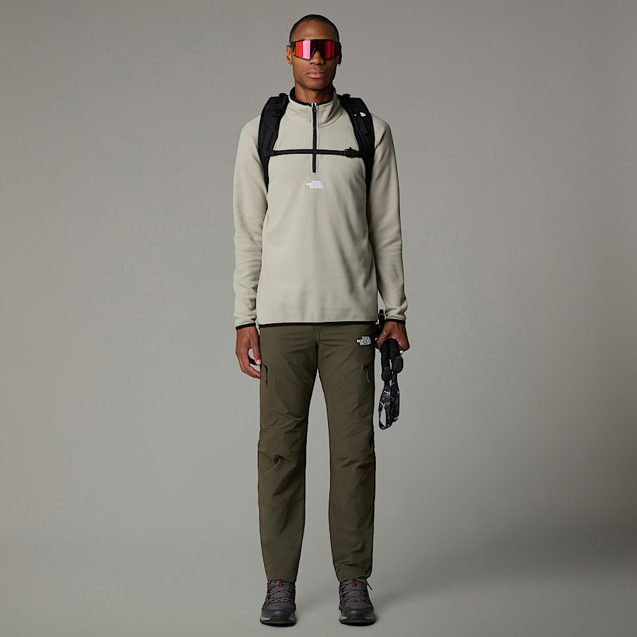 Pulôver The North Face Glacier 1/4 Zip Fleece Masculino Cinzentas | NF0A37X6N