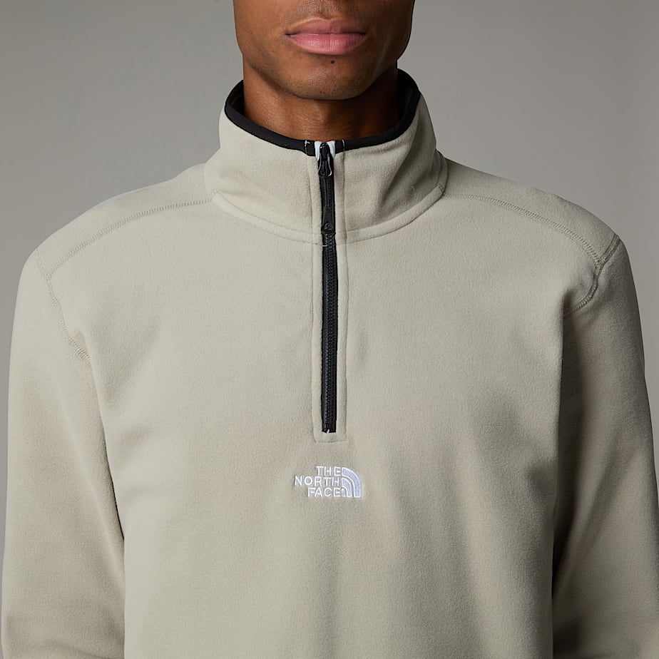 Pulôver The North Face Glacier 1/4 Zip Fleece Masculino Cinzentas | NF0A37X6N