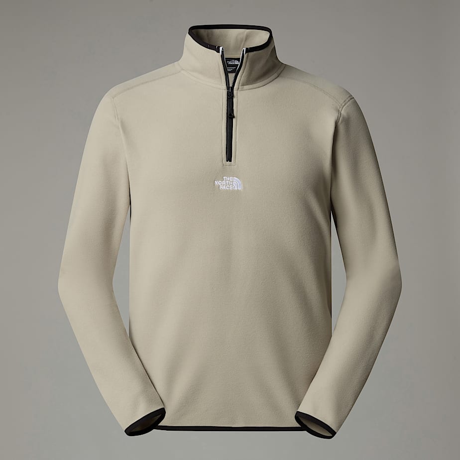 Pulôver The North Face Glacier 1/4 Zip Fleece Masculino Cinzentas | NF0A37X6N