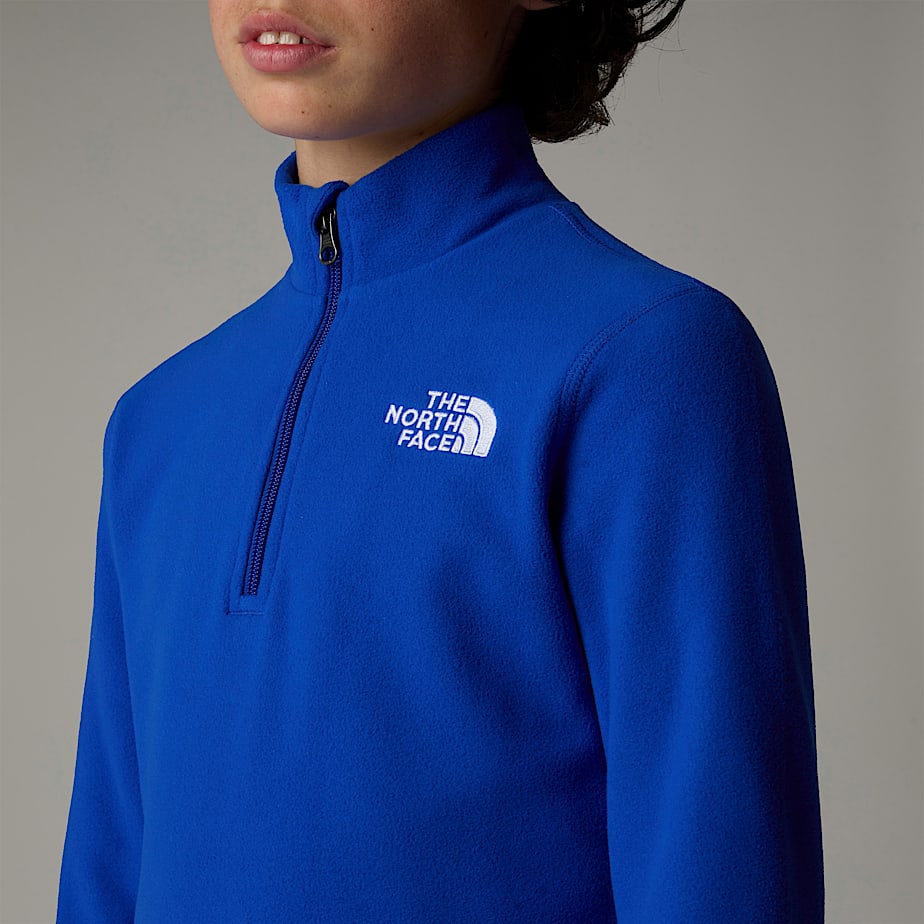 Pulôver The North Face Glacier 1/4 Zip Fleece Criança Azuis | NF0A85J4O
