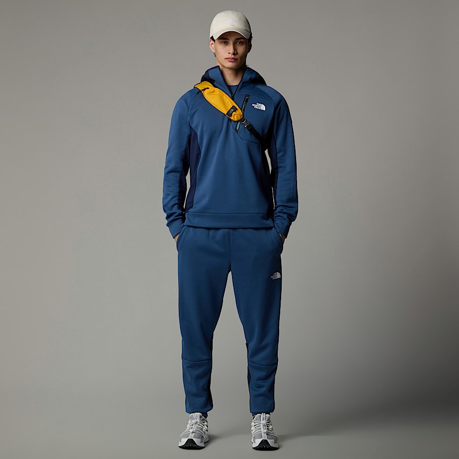 Pulôver The North Face Mountain Athletics 1/4 Zip Hooded Fleece Masculino Azuis | NF0A33X0V