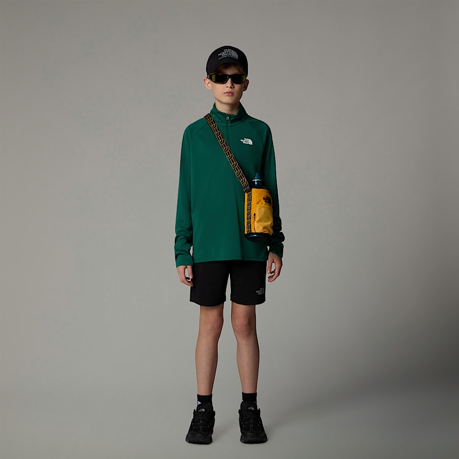 Pulôver The North Face Never Stop 1/4 Zip Long-Sleeve Top Criança Verdes | NF0A62Y1Z