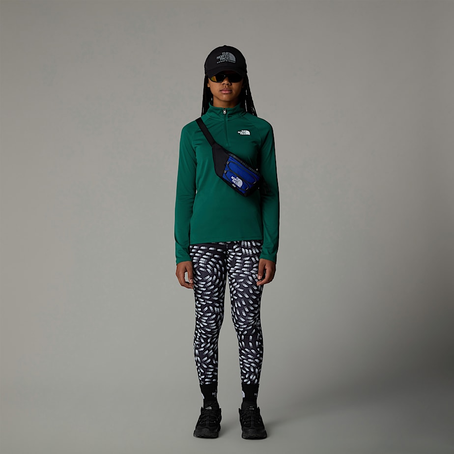 Pulôver The North Face Never Stop 1/4 Zip Long-Sleeve Top Criança Verdes | NF0A62Y1Z